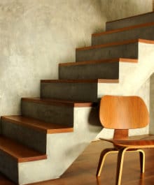 betonnen trap bekleden met hout